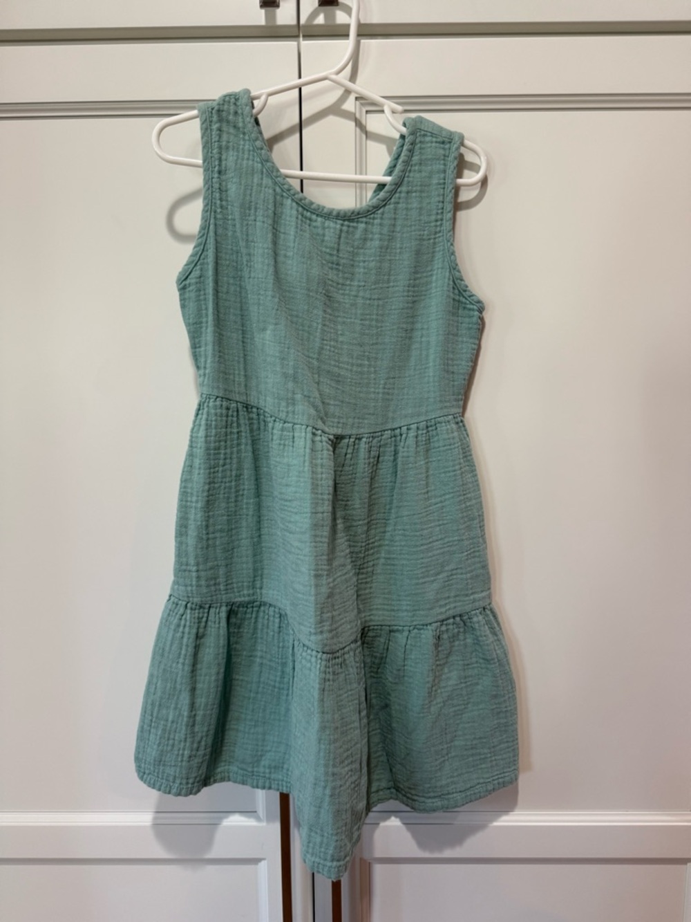 Cat & Jack Sage Green Tiered Summer Dress